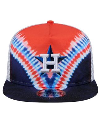 Men's Houston Astros Tie-Dye Golfer Trucker Adjustable Hat
