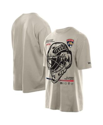 New Era - Men's Cream Florida Panthers Goalie Mask T-shirt