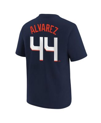 Big Boys and Girls Yordan Alvarez Navy Houston Astros Fuse City Connect Name Number T-Shirt