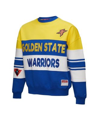X Dannijo Women's Gold/Royal Golden State Warriors Blocked Pullover Sweatshirt