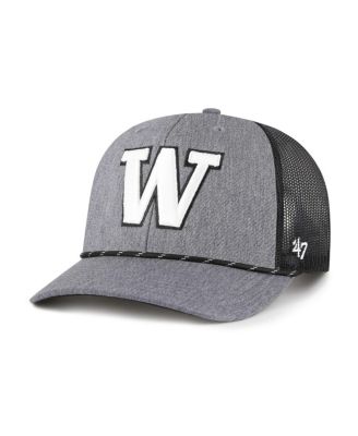 '47 Brand - Men's Gray Washington Huskies Carbon Rope Adjustable Hat