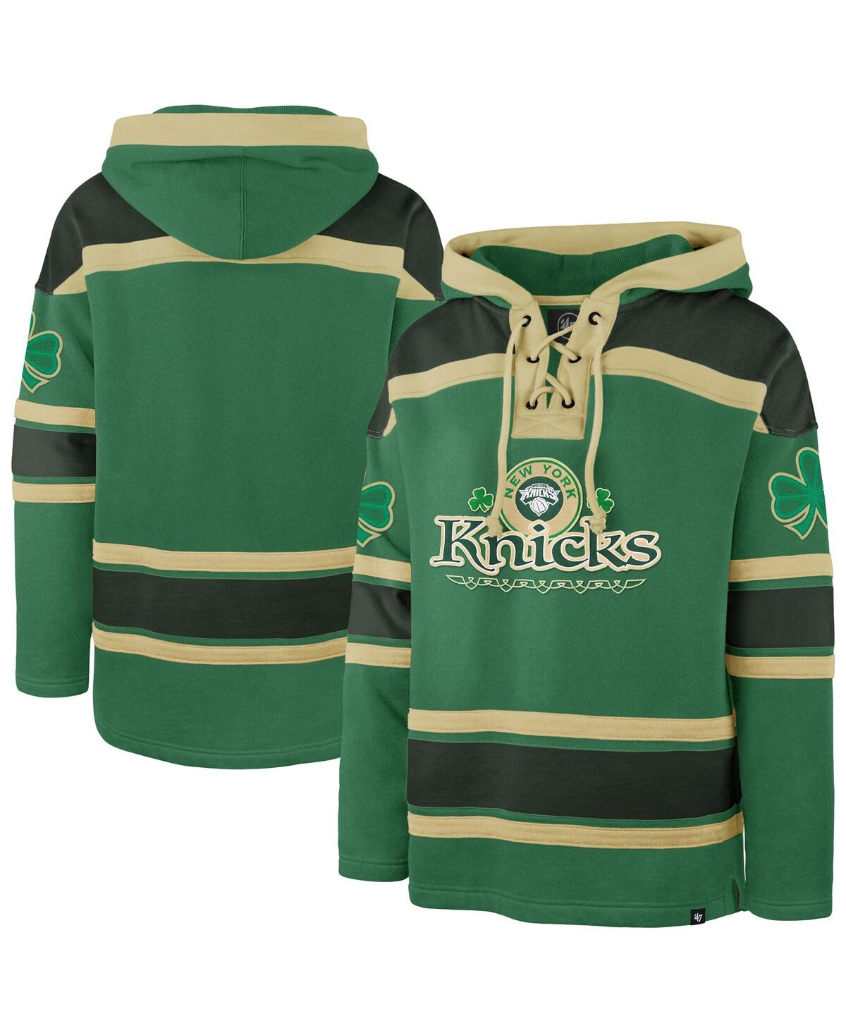 Men'sÂ Kelly Green New York Knicks McLucky Superior Lace-Up Pullover Hoodie - Kelly Green