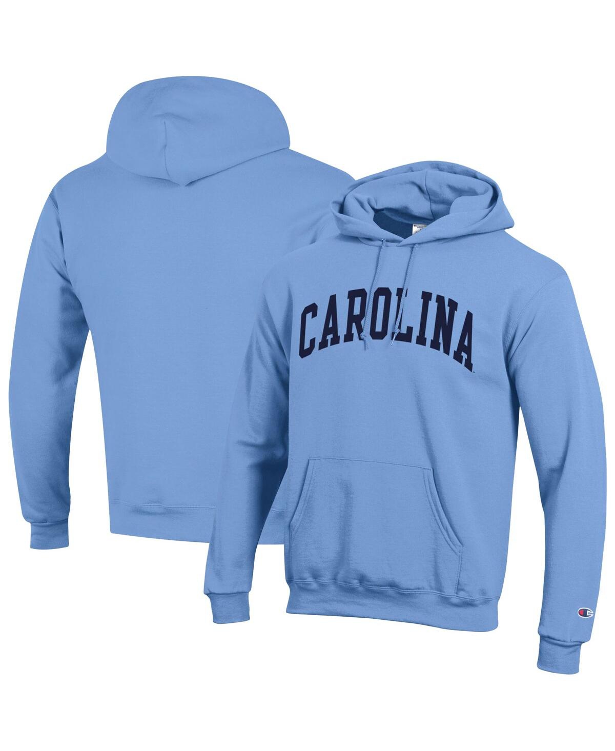 Men's Carolina Blue North Carolina Tar Heels Basic Arch Fleece Pullover Hoodie Sweatshirt - Light Blue
