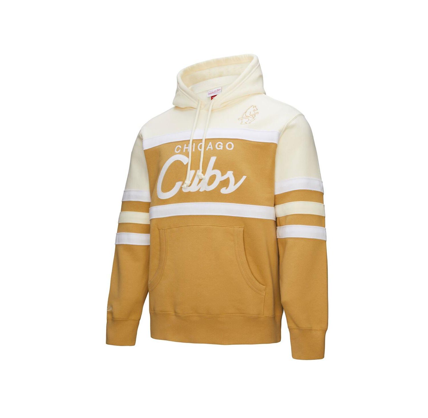 Men's Tan/Cream Chicago Cubs Head Coach Pullover Hoodie