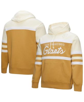 Mitchell & Ness - Men's Tan/Cream San Francisco Giants Head Coach Pullover Hoodie