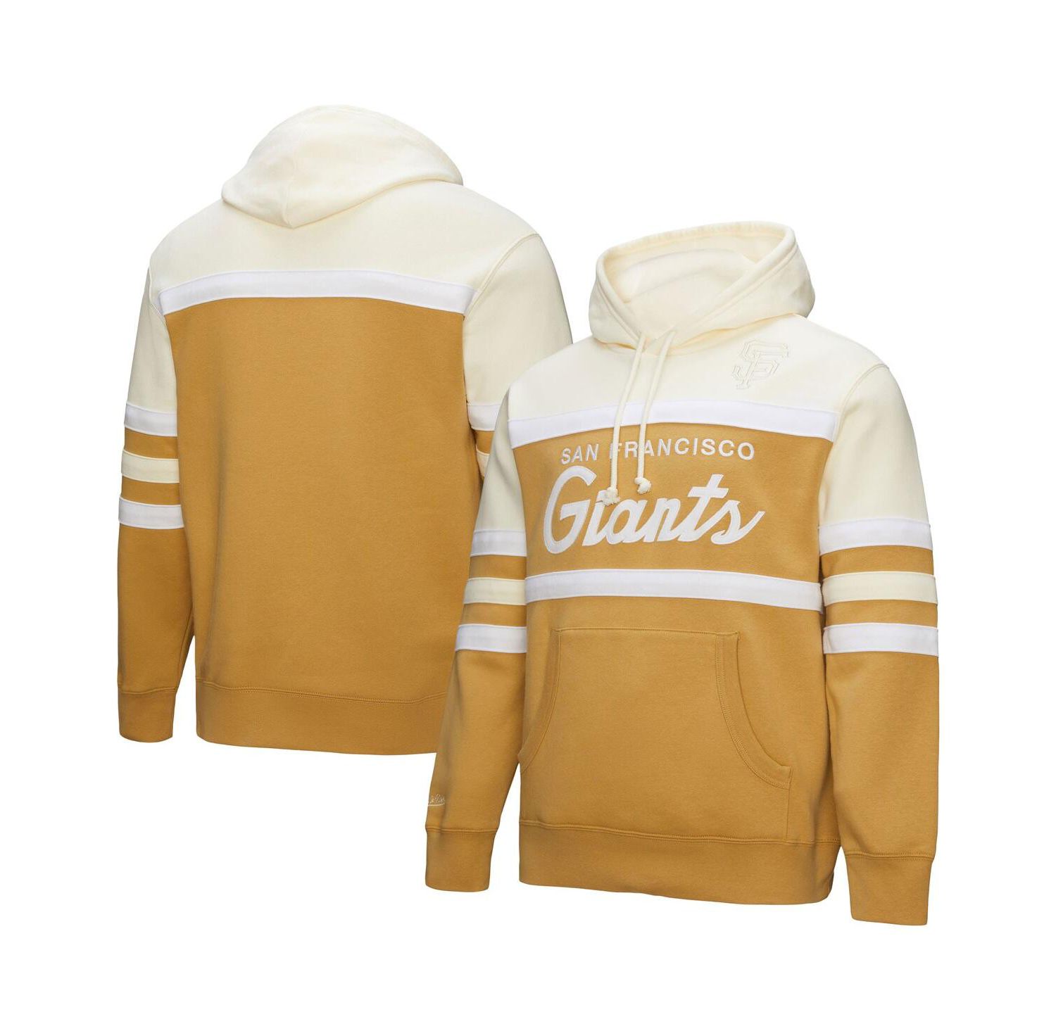 Men's Tan/Cream San Francisco Giants Head Coach Pullover Hoodie