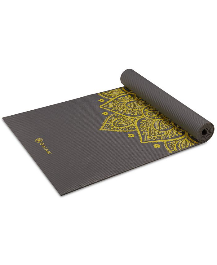 Gaiam Premium Citron Sundial Yoga Mat (5mm) - Macy's