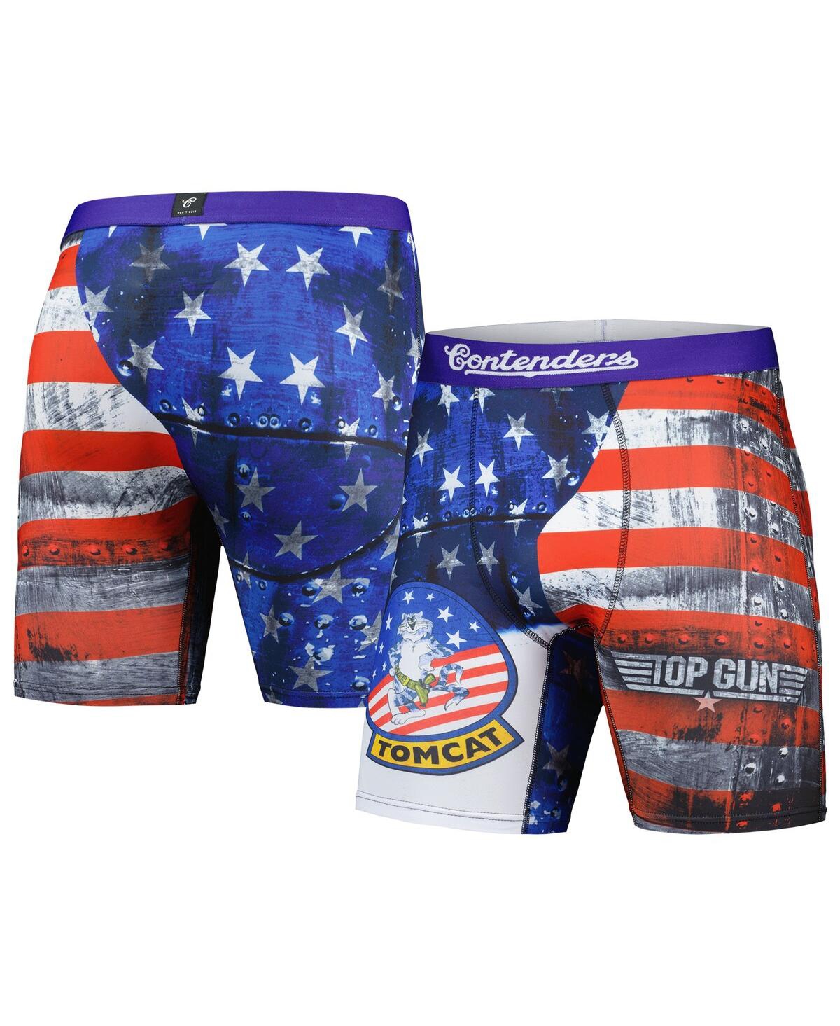 Men's Top Gun Tomcat Boxer Briefs - Navy, Red