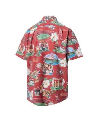 Men's Red San Francisco 49ers Scenic Button-Down Shirt