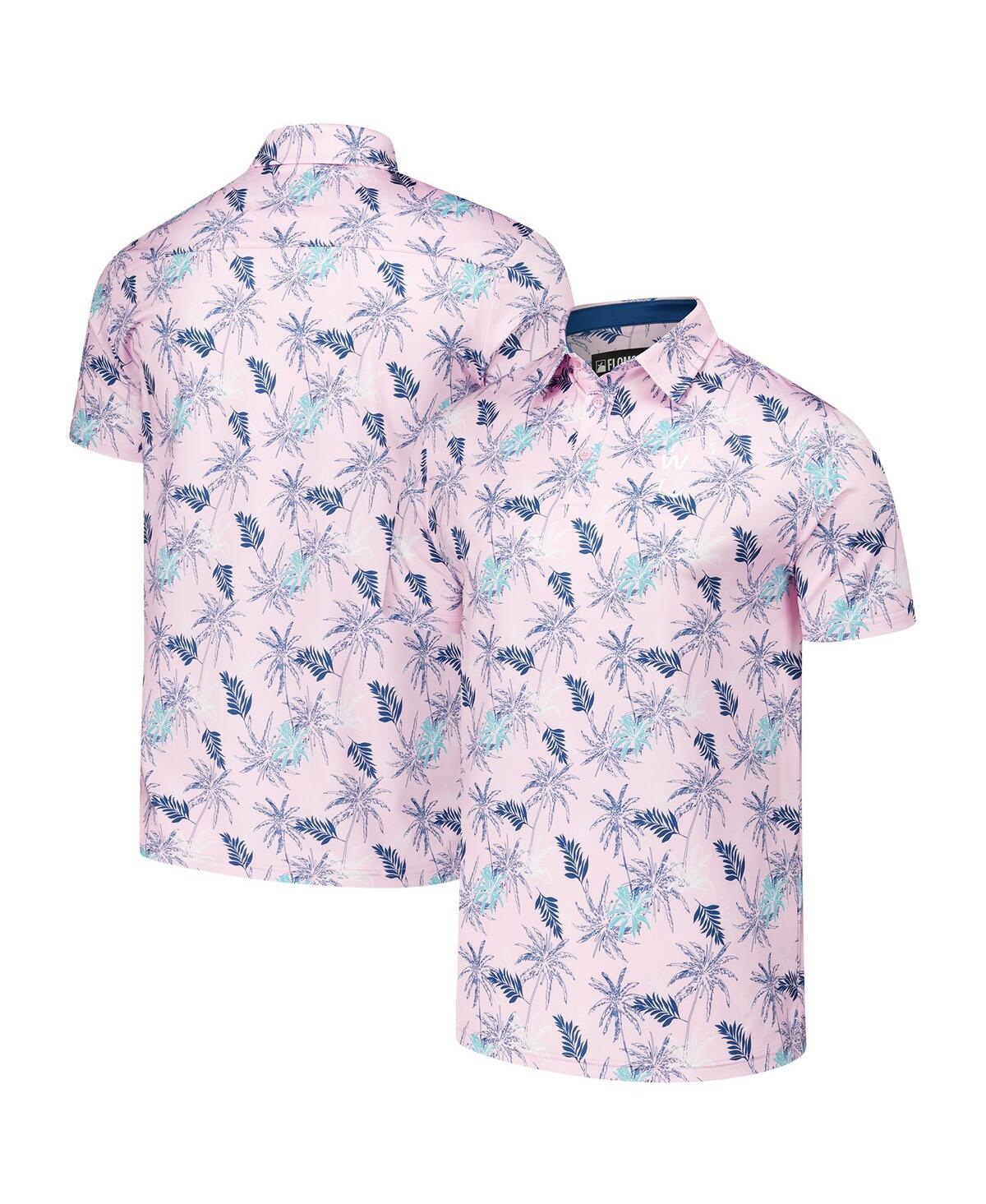 Men's Light Pink Wm Phoenix Open Breezy Banks Polo Shirt - Light Pink