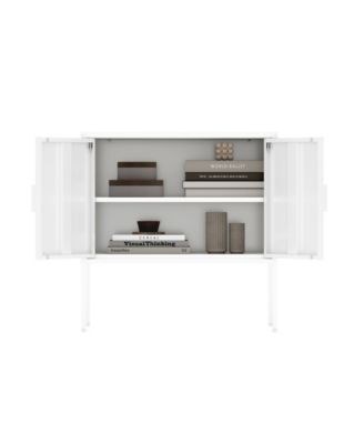 Ava 23.6" Modern 2-Shelf Accent Cabinet