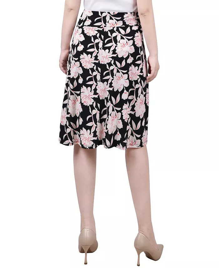 Petite Wide Waisted Knee Length Skirt - thumbnail 6