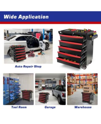 5-Drawer Rolling Metal Tool Chest with Wheels and Lock