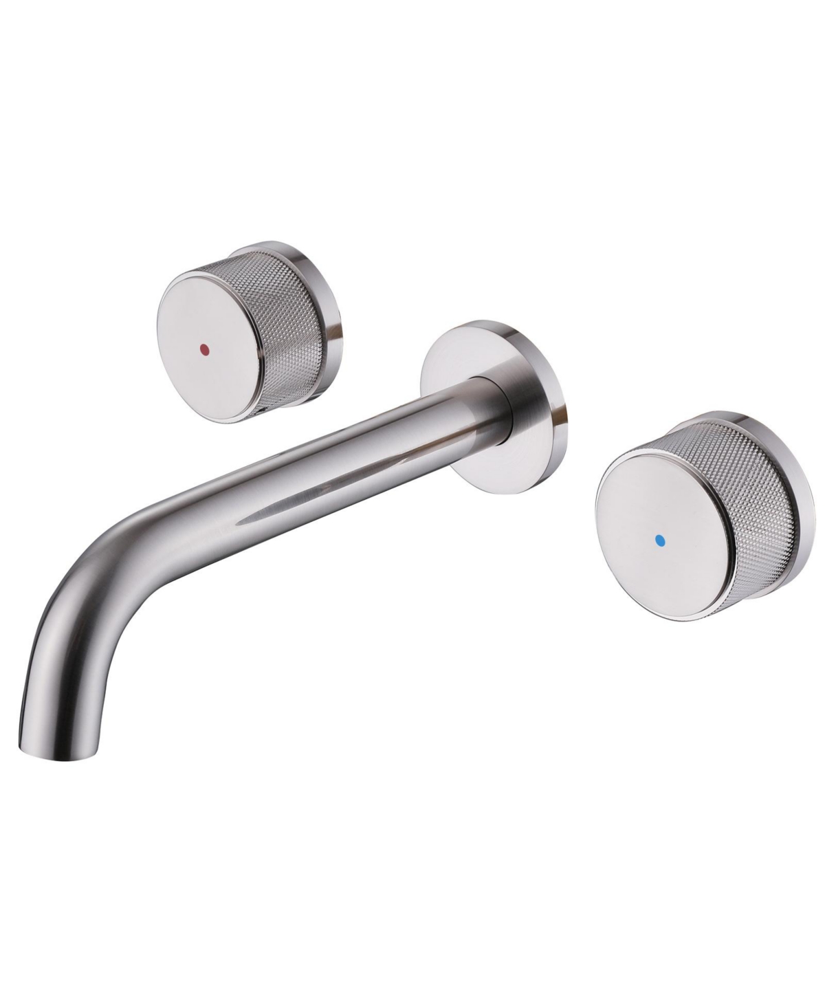 Two-Handle Wall Mounted Bathroom Faucet - Matte black