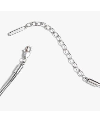 Round Herringbone Charm Layering Necklace