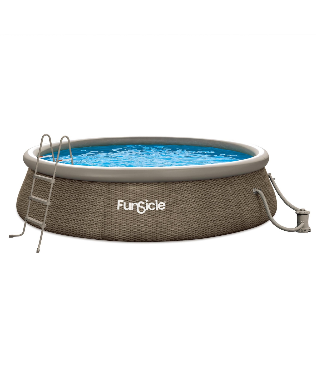 14' x 36" QuickSet Ring Top Above Ground Swimming Pool, Basketweave