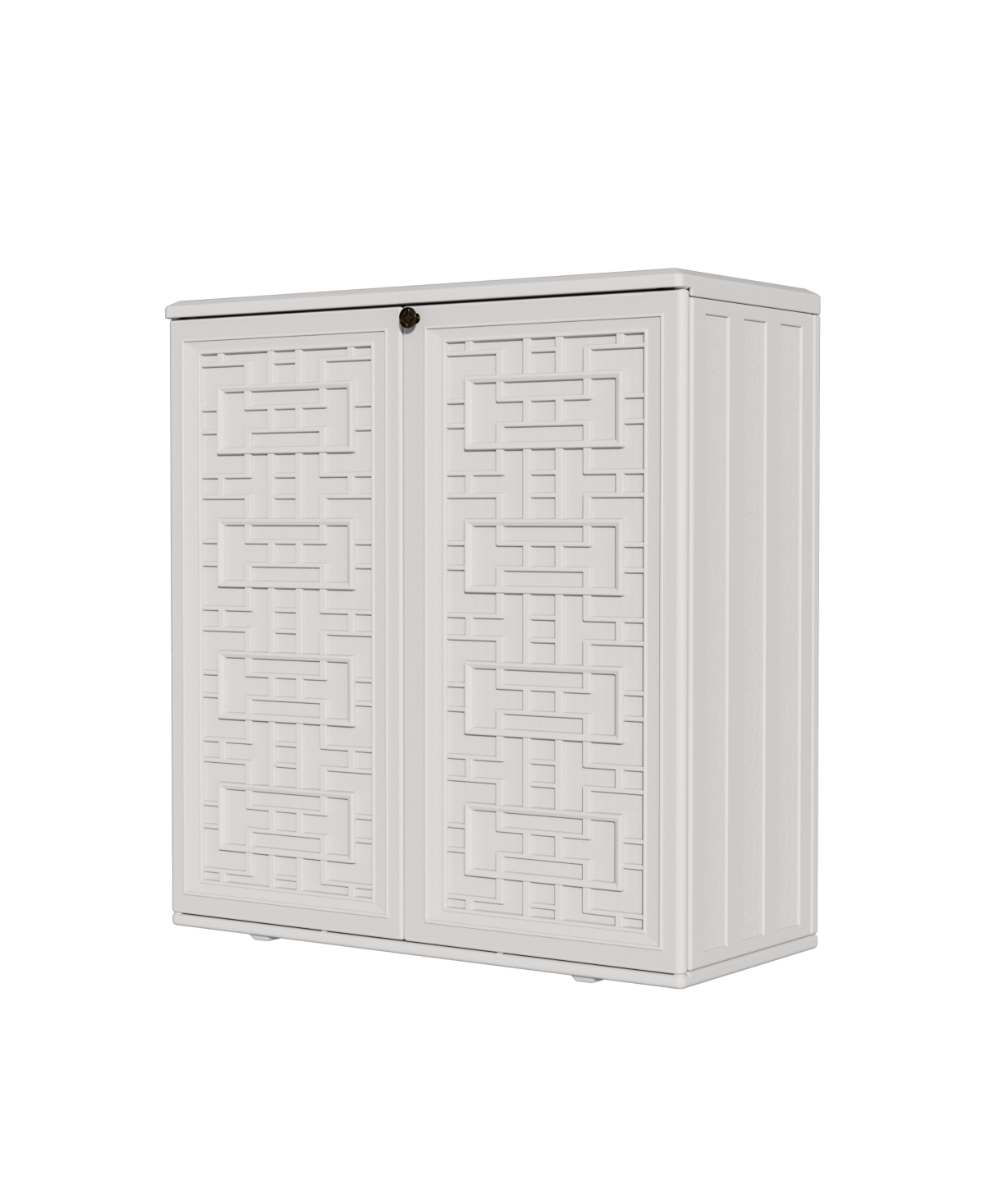 36.2"Hx 15"W x 34.3"D Outdoor Storage Shed with Sliding Door - Coffee