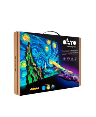 Okto Sensory Art 3d Painting Starry Night 11.8 X 15.7 Canvas Kit