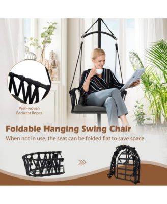 Hanging Swing Hammock Chair Porch Swing with Stand