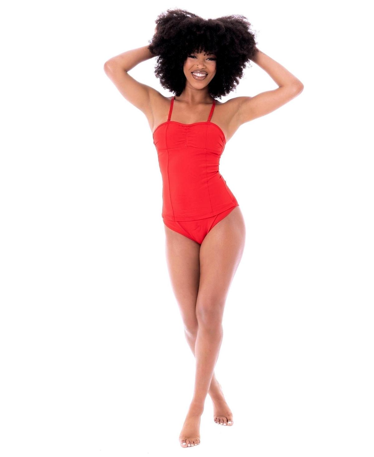 Women's Tammy One Piece Tummy Control Swimsuit - Pink