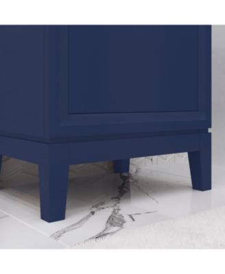 Elsa 20.5 in. W x 16 in. D Bath Vanity in Monarch Blue with Ceramics Vanity Top in White with White Basin