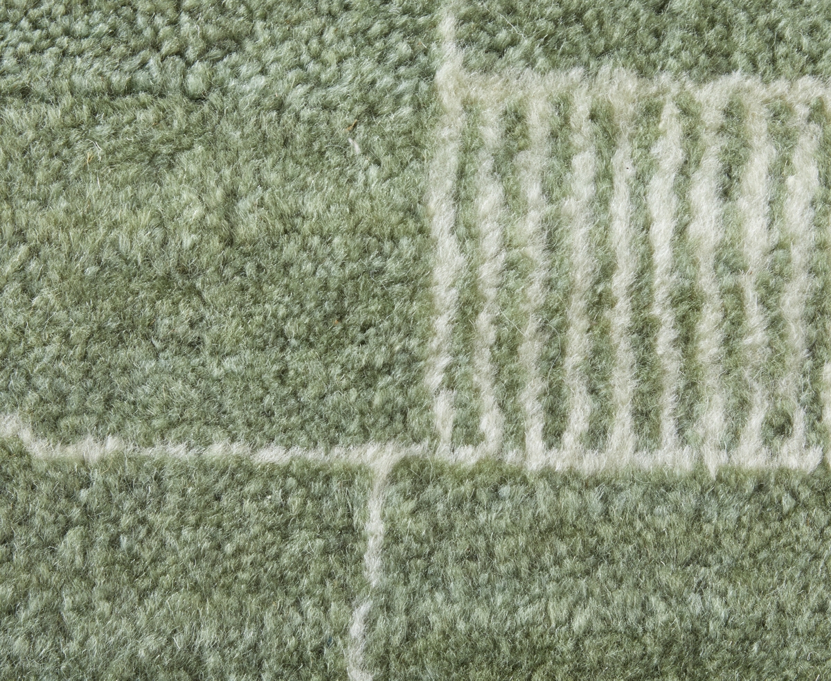 Feizy Agape 69hbf 5'6"x8'6" Area Rug In Green