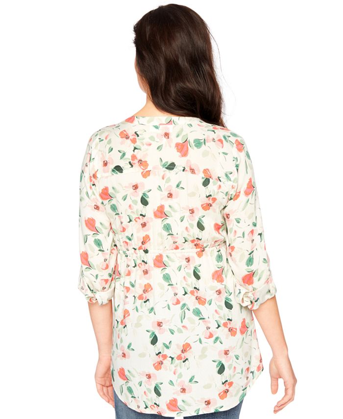 Motherhood Maternity FloralPrint Tunic Macy's