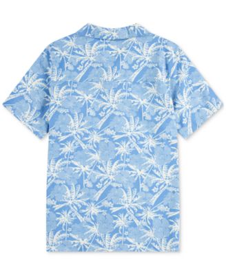 Big Boys Short-Sleeve Printed Camp Shirt 