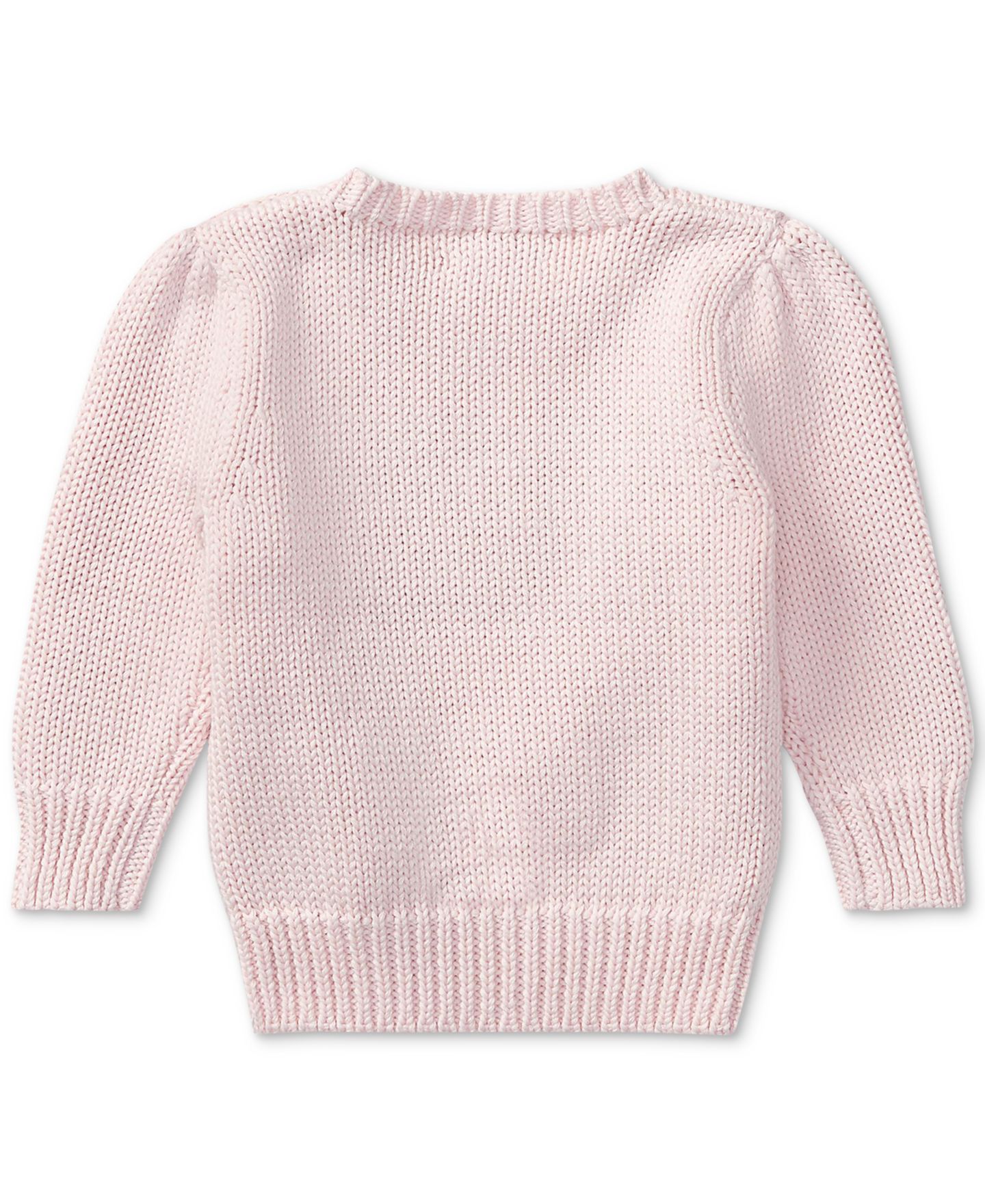 Свитер Polo Ralph Lauren Flag Sweater для девочек-малышей, цвет: Розовый — фото 2