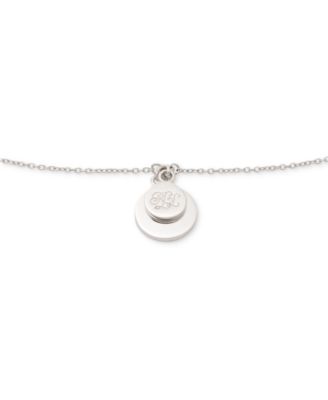 Sterling Silver Logo Coin Link Bracelet