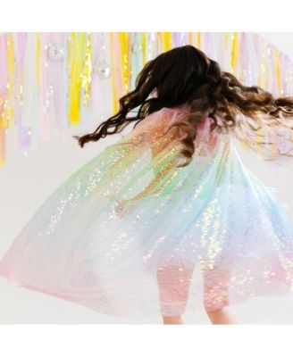Child Girl's Rainbow Sequin Cape