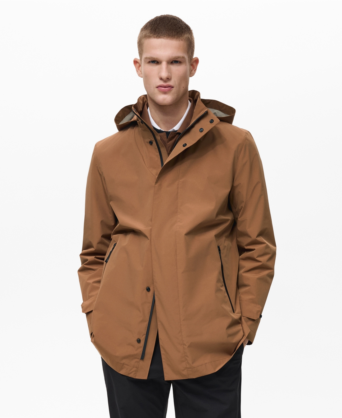 Men's Coolmax Technology Waterproof Parka - Medium Green