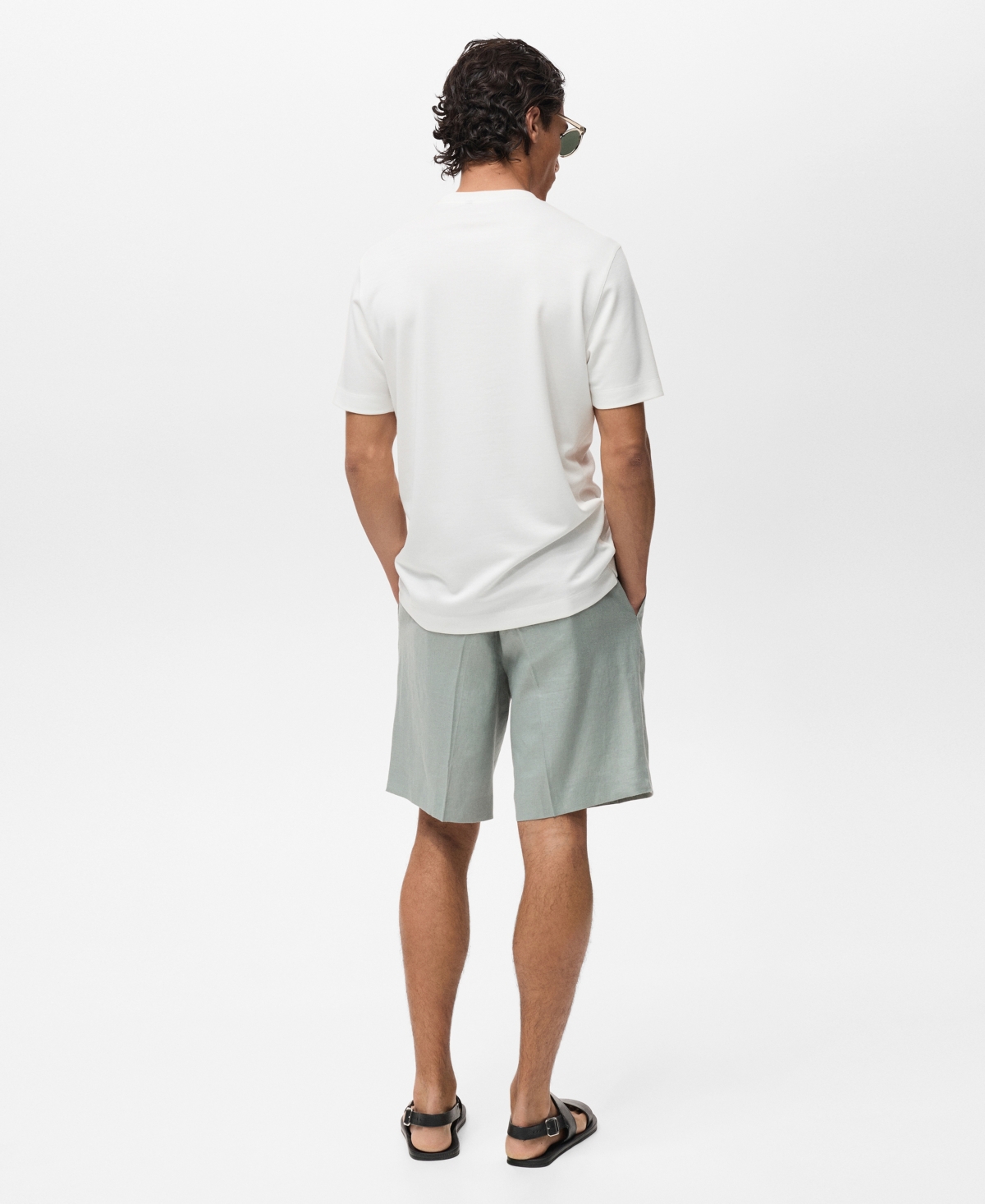 Mango Men's Short-sleeved Lyocell T-shirt In White