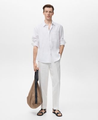 Men's Linen Pocket Shirt