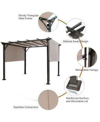 10' x 10' Metal Frame Patio Furniture Shelter