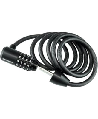 Bike Lock Cable, 5FT Long 8mm Thick Braided Steel Cable Anti-Theft Security Lock for Outdoor Equipment, Combination/Key Bike Lock