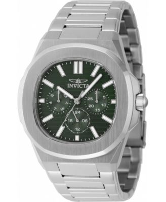 Men's 48329 Speedway Quartz 3 Hand Green Dial Watch