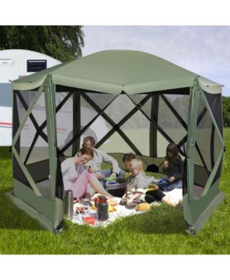11.5 X 11.5 FT Pop-up Screen House Tent with Portable Carrying Bag