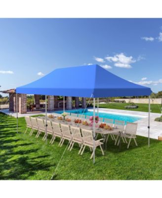 10 x 20 Feet Adjustable Folding Heavy Duty Sun Shelter with Carrying Bag