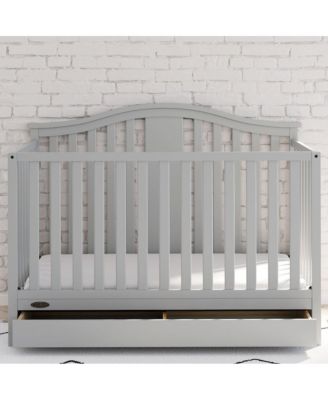 Solano 4-in-1 Convertible Crib with Drawer - Pebble Gray