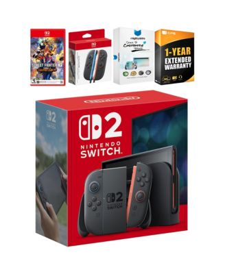 Nintendo Switch 2 Console with Street Fighter 6, Extra Joy-Cons, MightySkins Code and 1 CPS Year Extended Warranty