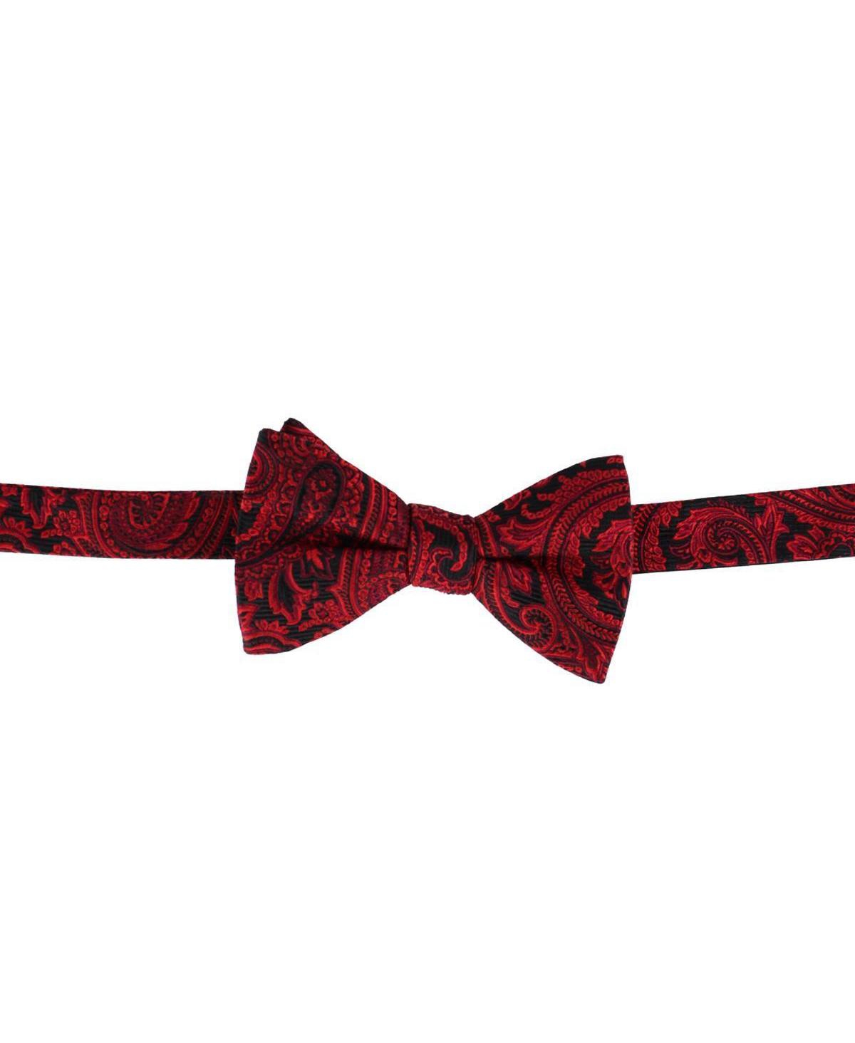 Men's Sobee Paisley Silk Bow Tie - Red