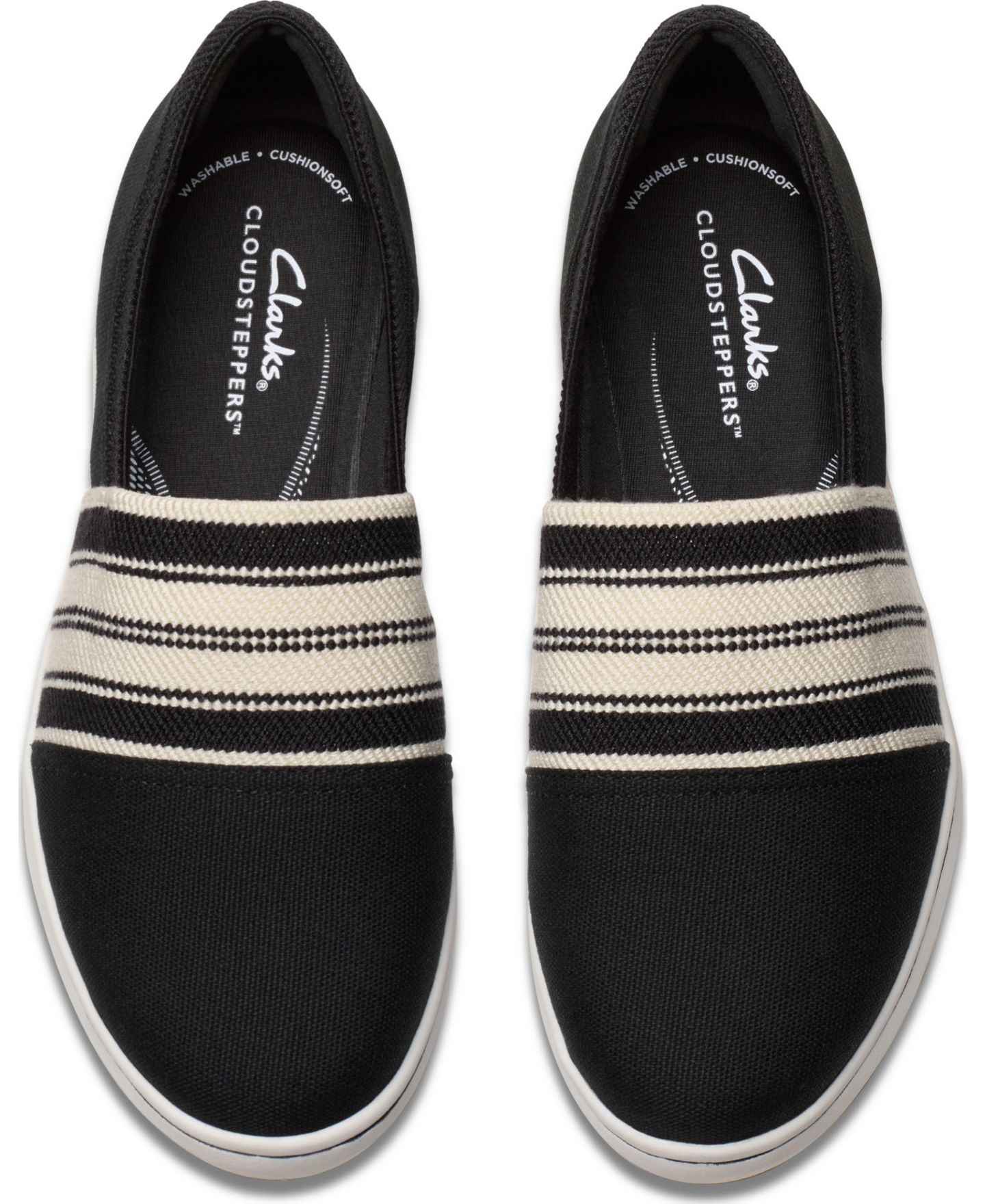 Женские кроссовки Clarks Cloudsteppers Breeze Sky Mist Slip-On, цвет: Чёрный — фото 6