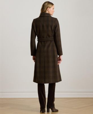 Women's Belted Single-Breasted Wool Coat