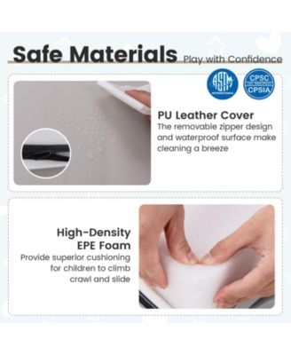 4-Piece Climb and Crawl Foam Block Play Set for Infant Baby