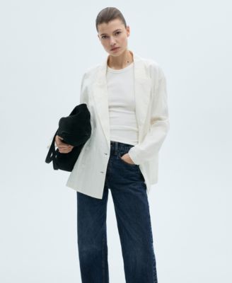 Women's Wrinkled-Effect Suit Jacket