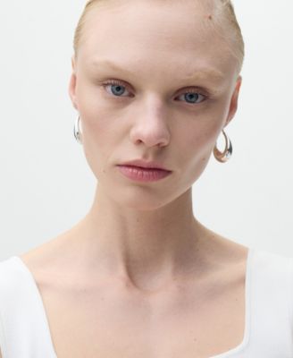 Women's Low Neckline Fine-Knit Top