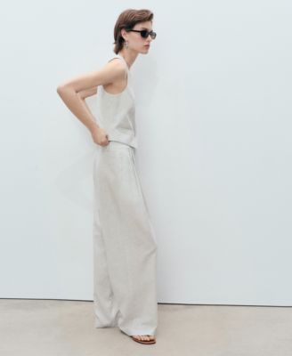 Women's Linen-Blend Suit Vest