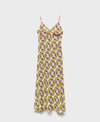 Women's Abstract Printed Midi Dress