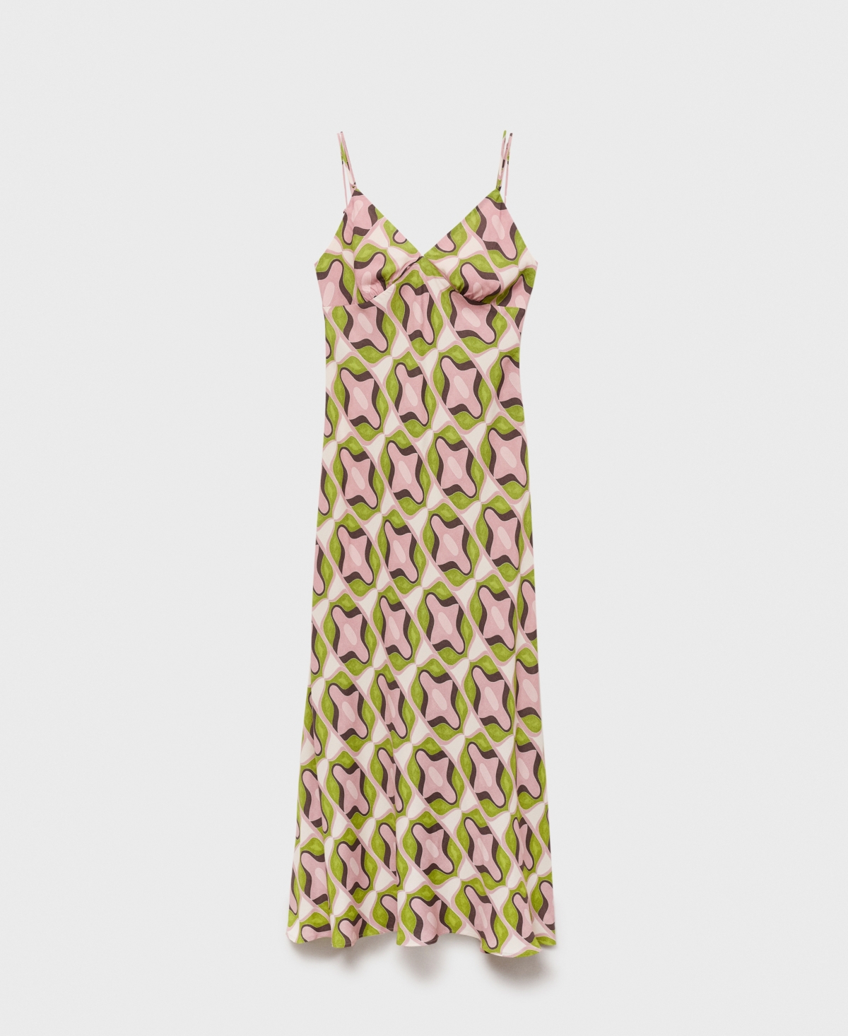 Mango Women's Abstract Printed Midi Dress In Multi